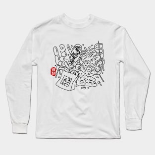 fried street food Long Sleeve T-Shirt